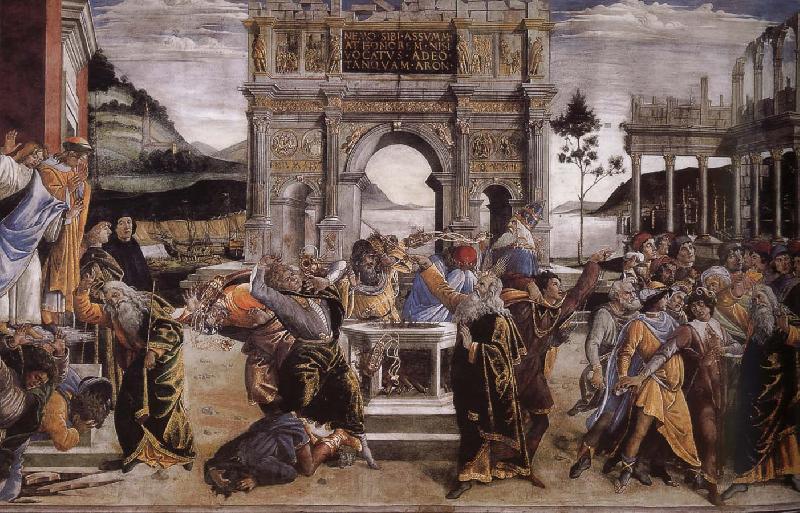 Sandro Botticelli Kola punishment France oil painting art